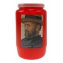 Kaars 3 Dagen / Rood / H. P Damiaan 