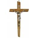 Croix Murale - 17 cm - Bois d'olivier