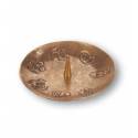 Bougeoir Bronze 7 Symboles 14 Cm