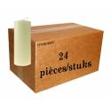 Carton de 24 bougies 180 X 60 Ivoire