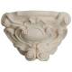 Bois Sculpté Socle Mural Baroque pour statue de 30 cm Ton Bois