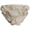 Bois Sculpté Socle Mural Baroque pour statue de 30 cm Ton Bois