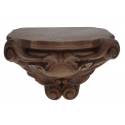 Houtsnijwerk Konsool Voor voor een beeld van 20 cm (8.3 X 6.1 Cm) Bruin 