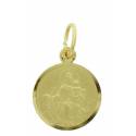 Médaille Scapulaire - 12 mm - Métal Doré