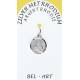 Medaille Zilver + Rhodium - Scapulier - 12 mm 