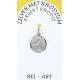 Medaille Zilver + Rhodium - Scapulier - 12 mm 