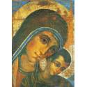 Poster 20 X 25 Cm Icone Vierge + Enfant