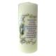 Bougie 200 X 80 mm - Blanc - Gegrusst Seist Du Maria