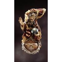 Benitier 20 Cm Bois Sculpte Couleur