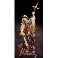 Houtsnijwerk H Michael 20 Cm Gekleurd 