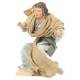 Houtsnijwerk Herder voor kerstfiguren van 20 cm/Gekleurd 