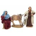 Houtsnijwerk Op Zoek Naar Een Herberg voor kerstfiguren van 20 cm / Gekleurd 