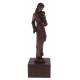 Beeld Maria + Kind / Troon / Brons / Basis Hout 