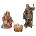 Sainte Famille : crèche de Noël en bois Ulrich 15 cm