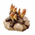Feu de bois: crèche de Noël en bois Ulrich 15 cm
