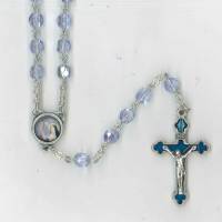 Chapelet - Ste Rita - Bleu Clair