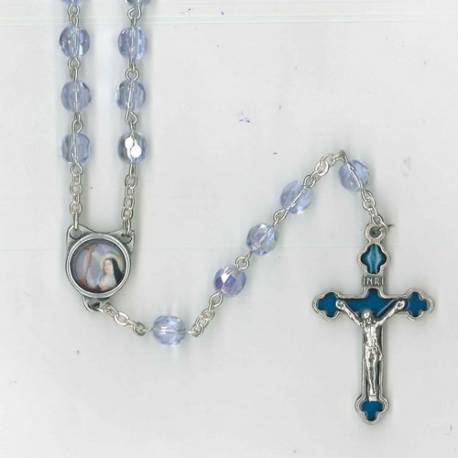 Chapelet - Ste Rita - Bleu Clair