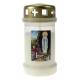 Bougie 3J / CD / blanc / Apparition Lourdes
