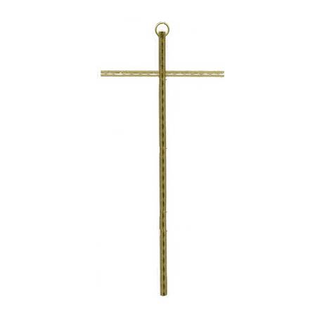 Kruisbeeld - 20 cm - Messing 