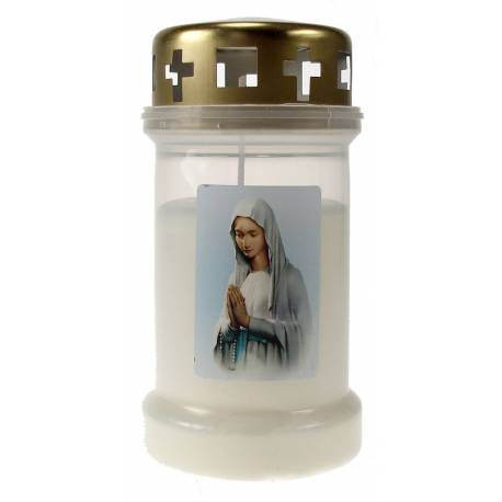Bougie 3J / CD / blanc / Vierge priante