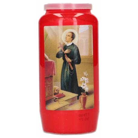 Kaars 6 Dagen / rood / H Gerardus 