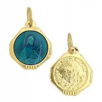 Médaille Ste Thérèse - Email / Doré