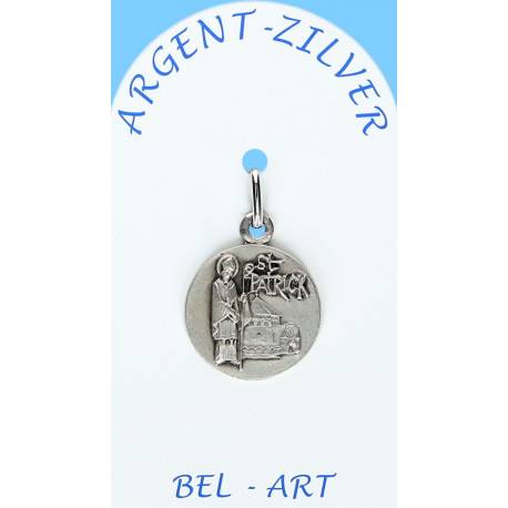 Médaille Argent - St Patrick - 16 mm