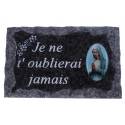 Plaque Cimetiére 9x14 cm - Je ne t'oublierai jamais