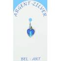 Médaille Argent Scherpenheuvel Email Bleu