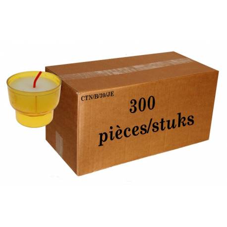Godets d'offrande - 300 / boite - jaune
