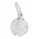 Medaille H Theresia - 8 mm - Metaal + Rhodium 
