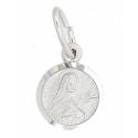 Medaille H Theresia - 8 mm - Metaal + Rhodium 