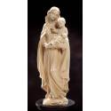 Beeld 20 Cm Maria + Kind Houtsnijwerk / Bruin 