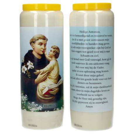 Noveenkaars / wit / H Antonius / gebed 