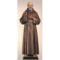 Statue 120 Cm P Pio Couleur Fibre De Verre