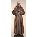 Statue 120 Cm P Pio Couleur Fibre De Verre