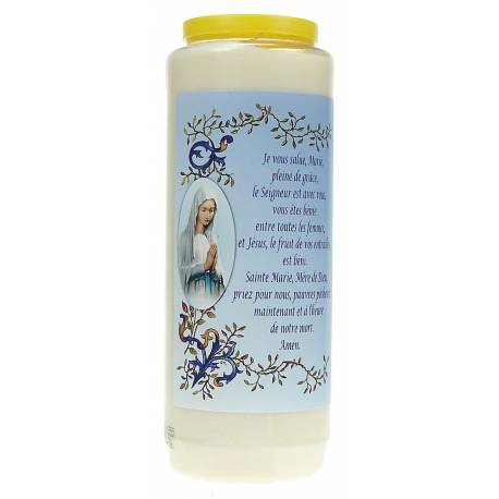 Noveenkaars / wit / Je Vous salue Marie ... - Fr 