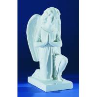 Engel - 24 cm - "marmer" wit 