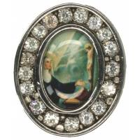 Medaille Aimantee Ste Rita Ov21x15 Strass