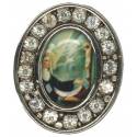 Medaille Aimantee Ste Rita Ov21x15 Strass
