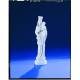 Vierge et enfant - 24 cm - "Marbre" Blanc 
