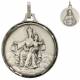 Medaille Scapulier - 30 mm - Metaal Verzilverd 