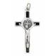 Croix St Benoît - 39 mm - Noir / Agté