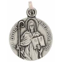 Médaille Ste Odile - 18 mm - Métal Argenté