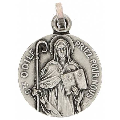 Medaille H Odillia - 18 mm - Metaal Verzilverd 
