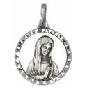 Médaille 16 mm Vierge Banneux Ajourée - Métal Agté