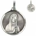 Médaille 23 mm Vierge Bx - Métal Agté