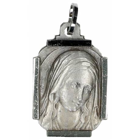 Médaille Vierge - 15 X H20 mm - Métal Argenté