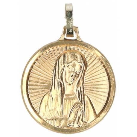 Medaille 18 mm OLV Bx - Metaal Verguld 