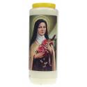 Noveenkaars / wit / H Theresia 